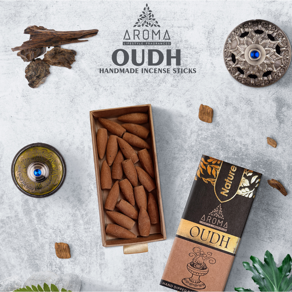 Nature Backflow Cones - Oudh (Pack of Two) Aroma Fragrances