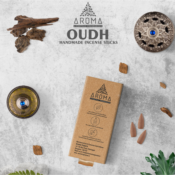 Nature Backflow Cones - Oudh (Pack of Two) Aroma Fragrances