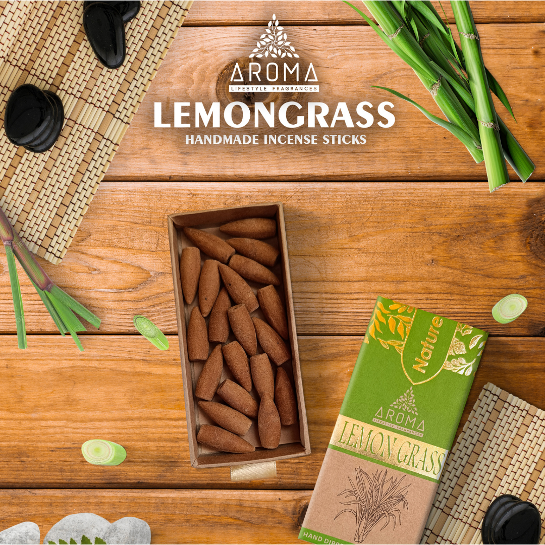 Nature Backflow Cones - Lemon Grass (Pack of Two) Aroma Fragrances