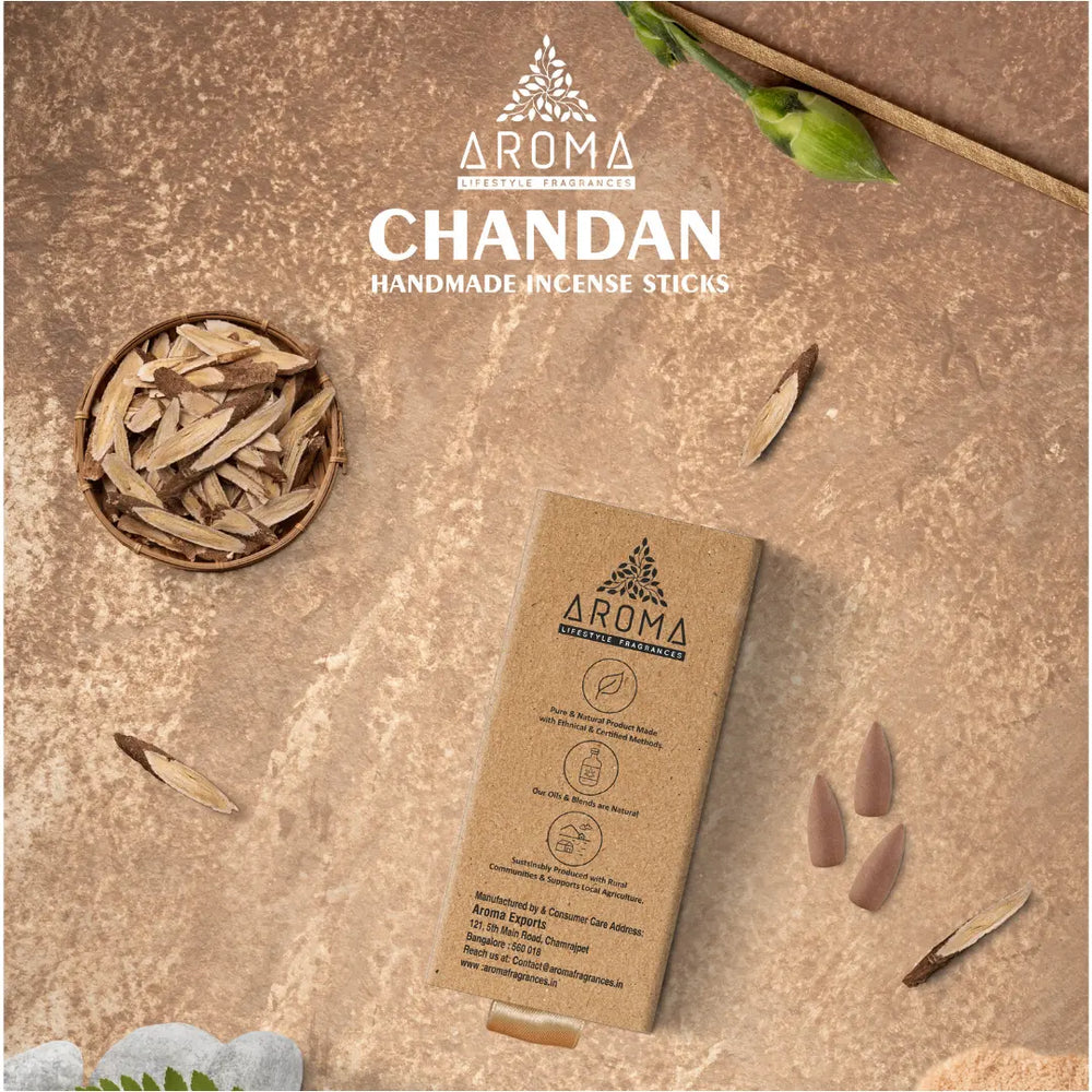 Nature Backflow Cones - Chandan (Pack of Two) Aroma Fragrances