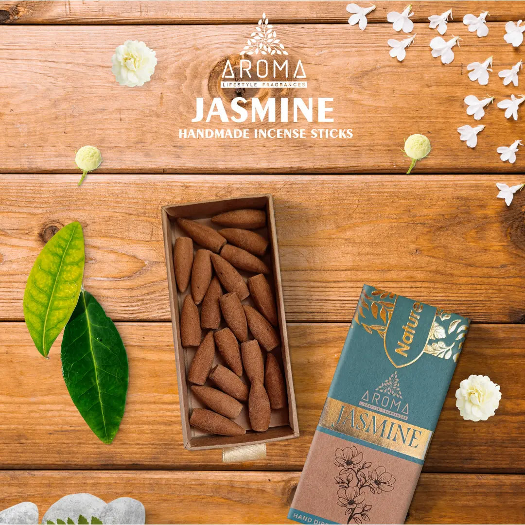 Nature Backflow Cones - Jasmine (Pack of Two) Aroma Fragrances