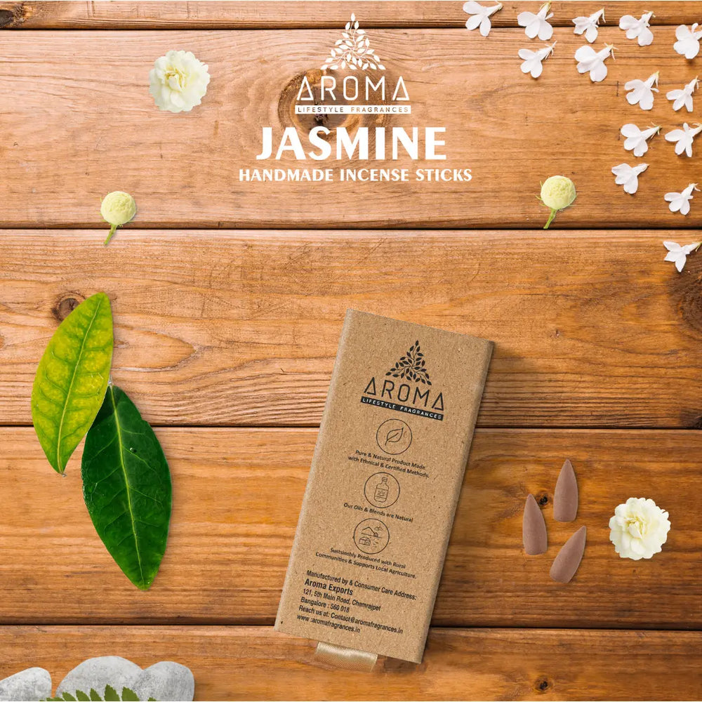 Nature Backflow Cones - Jasmine (Pack of Two) Aroma Fragrances