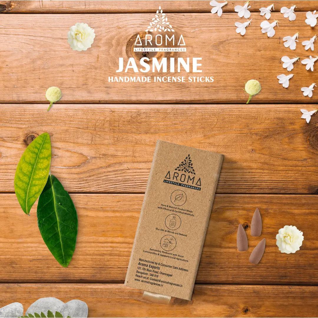 Nature Backflow Cones - Jasmine (Pack of Two) Aroma Fragrances