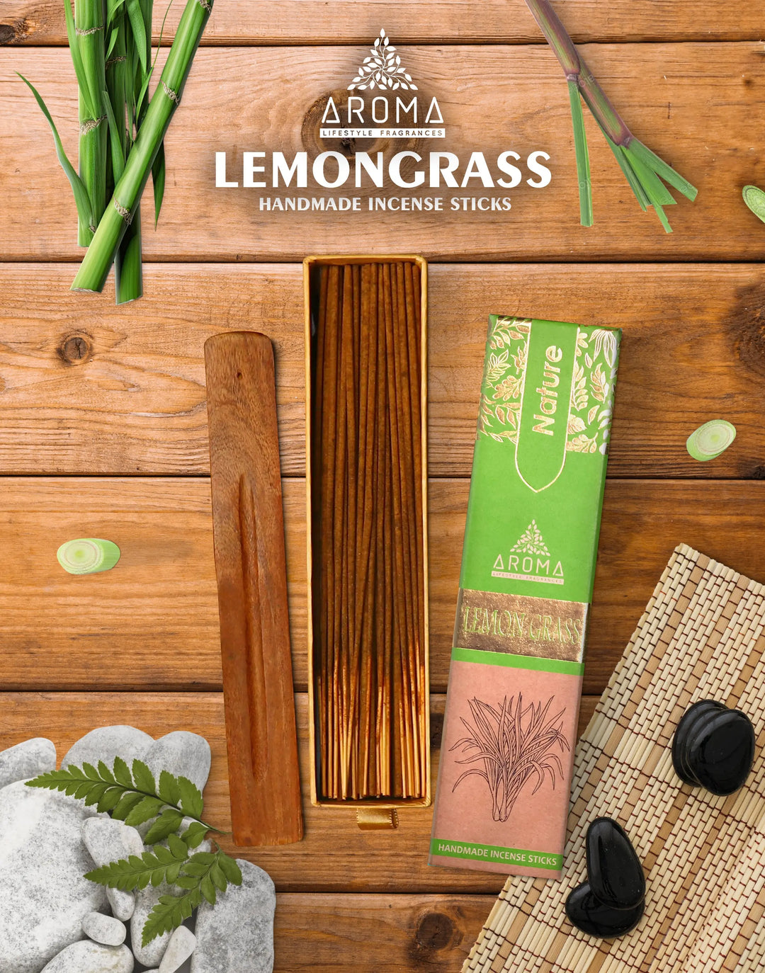 Nature Lemongrass Incense Aroma Fragrances