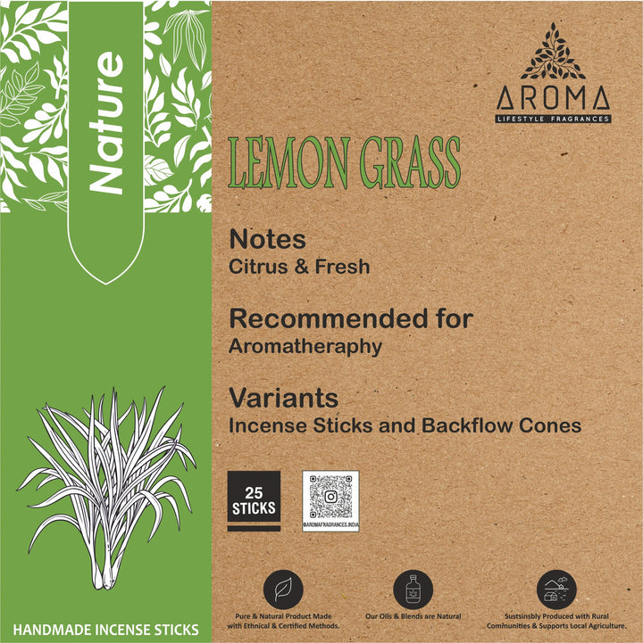 Nature Lemongrass Incense Aroma Fragrances