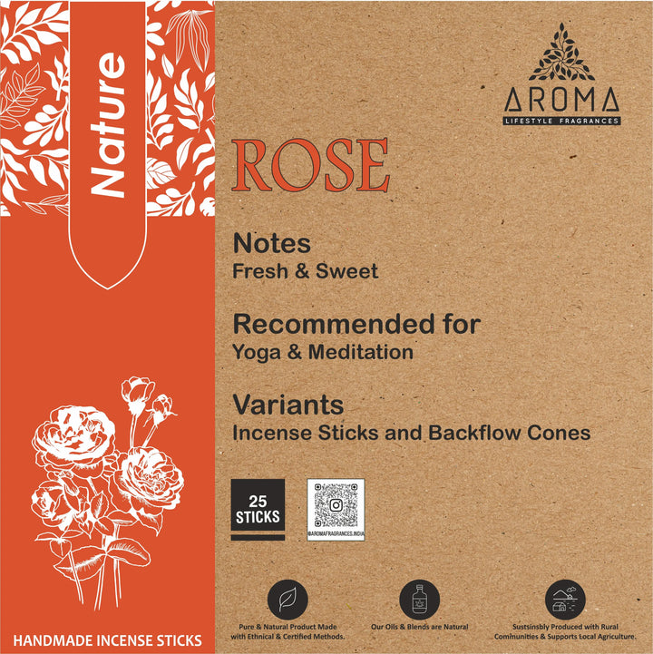 Nature Rose Incense Aroma Fragrances