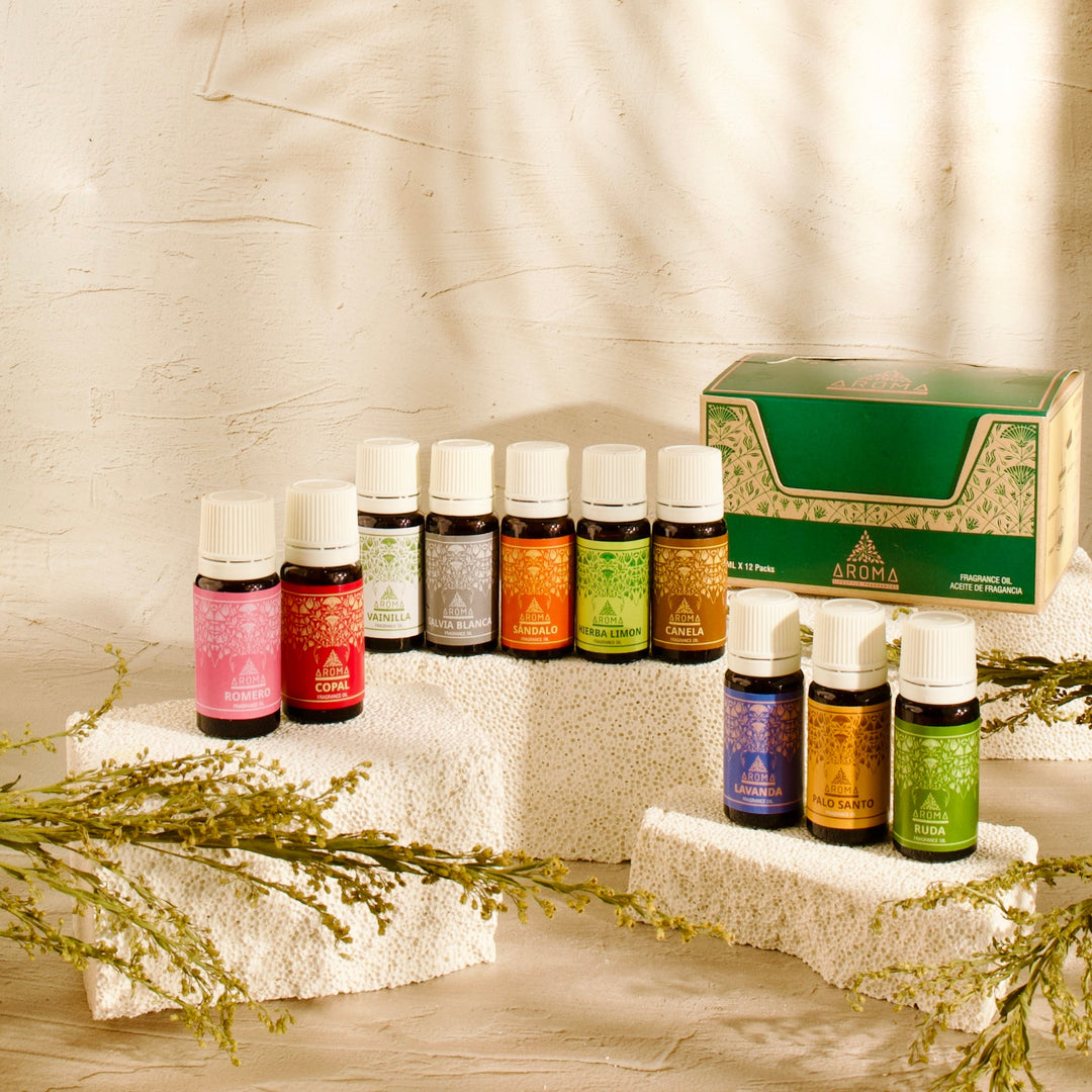 Luxury Fragrance Oils (Pack of 12) Aroma Lifestyle Fragrances