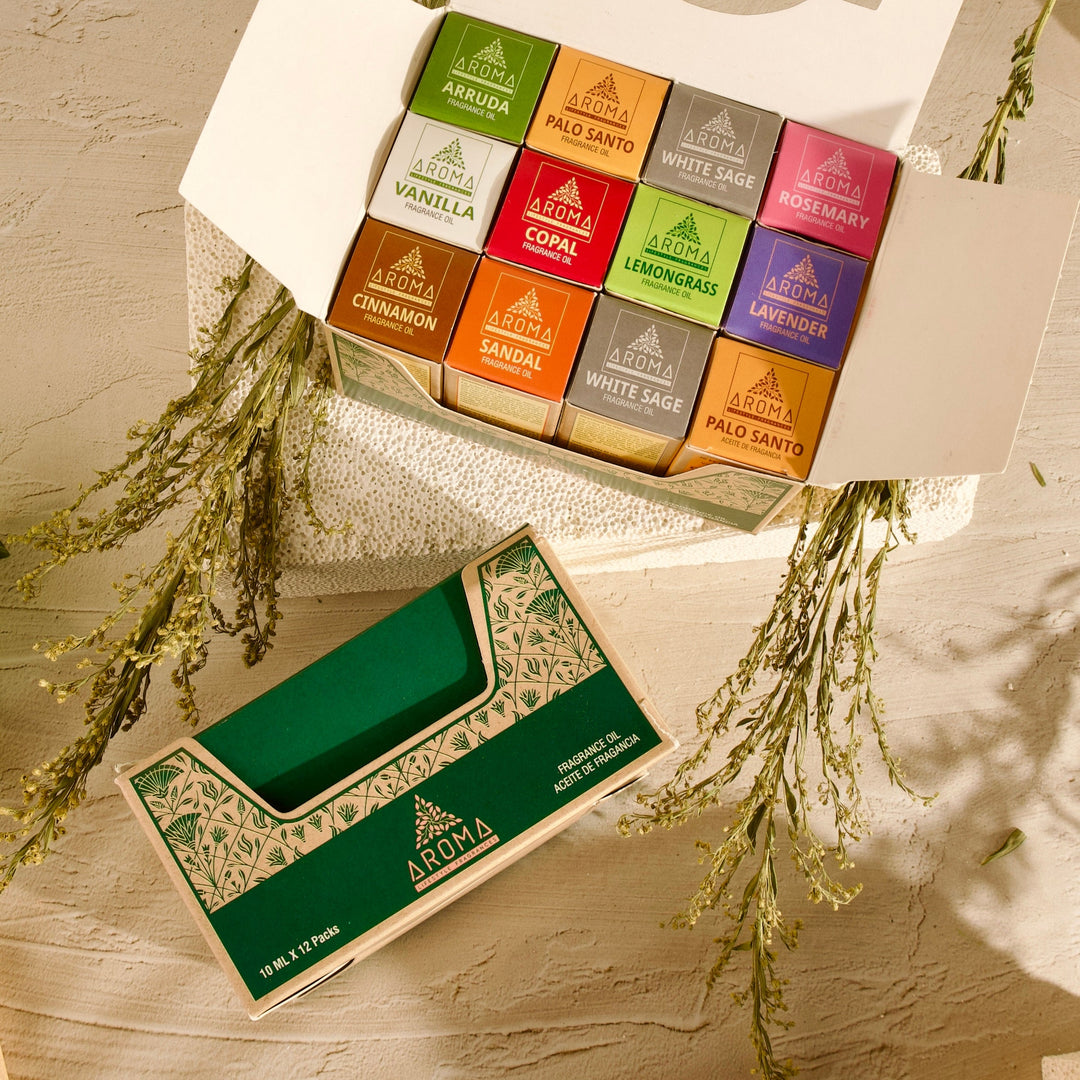 Luxury Fragrance Oils (Pack of 12) Aroma Lifestyle Fragrances