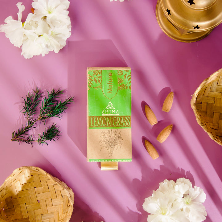 Lemon Grass Backflow Cones (Pack of 2)